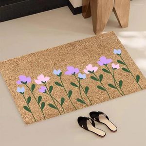 Carpets Floor Rug Floral Print Decorative Carpet Door Mat Highly Absorbent Non-slip Indoor Welcome Durable Stylish For Home