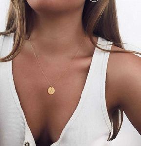 Lyxdesigner halsband Tiny Inledande brev hänge halsband för kvinnor 2625874427113
