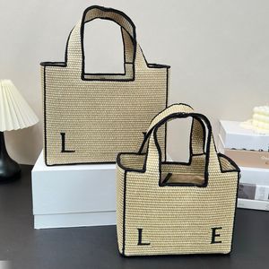 Natural fibres Designer bag summer fallow handbag braid square tote bags Women's Fashion Shopping Bag Tote Bag Underarm Bag baguette bag holidays beach bag