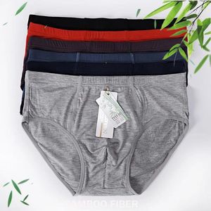 Underpants Plus Size Black Breathable Underwear Man 4XL 5XL 6XL Male Brand Quality Men Briefs Bamboo Fiber Soft Sexy Underware