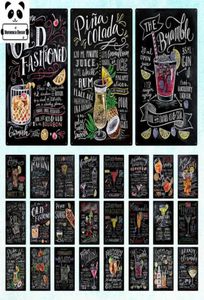 Tiki Bar Decor Open Summer Beer Retro Metal Tin Signs Mojito Martini Cocktail Plack Plate Pub Bar Art Stickers Wall Decor Q07233517066