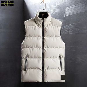 Taş Ceket Adası Erkekler Down Ceketler Tasarımcı Tarzı Aşağı Sıcak Kış Yelek Moda Çift Giyim Lüks Marka Kadın Dış Mekan Tasarımcı Tarzı H7