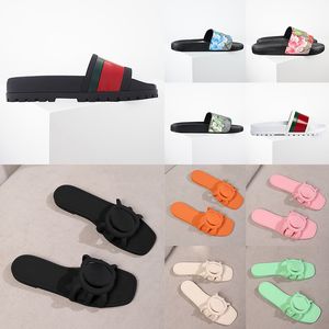 Designer de designers Itália Pantoufle Brocade Floral Brocade Shoes Luxury Jelly Mula Mente Momens Slides Sliders de Couro de Borracha Sandálias de Praia Claquette