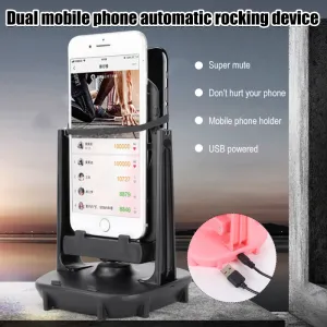 Stands Desk Wiggler Pedometer Mobile Phone Stand Holder Automatic Swing Shake Phone Walking Swing Shaker Brush Stepper for All Phone