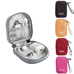 Mini Travel Accessory Digital Bag USB Data Cable Earphone Wire Coin Bag Purse Earrings Ring Necklace Storage Organizer Case