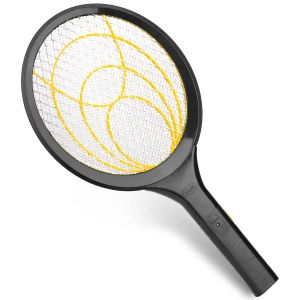 Zappers Electric Fly Swatter för Gnats, myggor, mer ofarliga tohumans utomhusbugg Zapper Batteri drivs handhållen elektrisk