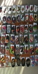 ソモア数百スタイルファッションアフリカの木製ドロップイヤリングアフロアート印刷ブラックループdangle dangle jewelry for women 12pairs25220849