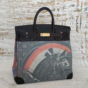 12A Mirror Quality Luxury Classic Designer Bag Ladies'handbag All Handmade Real Leather Bag Patchwork Color 40cm stor kapacitet axelväska presenterad Scrawl Bag
