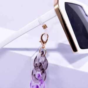 Eyeglasses chains Sunglasses Chains Lanyard for Women Fashion Transparent Acrylic Mask Neck Strap Holder Reading Glasses Eyeglasses Accessories