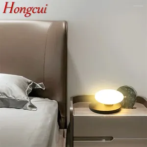 Bordslampor Hongcui Nordic Lamp Led Creative Egg Forme Shade Dekorativ för Bedside Desk -belysning