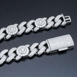 Fashion Styles Handsome Custom Jewelry Necklace 925 Silver Wholesale Vvs Moissanite Cuban Link Chain