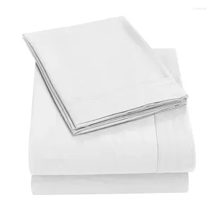 Set di biancheria da letto 49Super Silky Mark - 1500 fili Conte di qualità egiziana Lussuosa Scapetta rughe Sheet Resistente al foglio