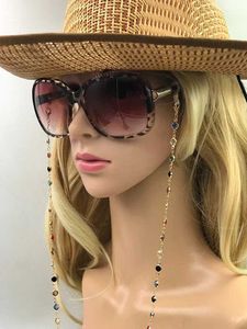 Eylasses catene colorate con perle di cristallo con occhiali occhiali occhiali da moda per donne accessori per gli occhi cingola occhiali occhiali da sole regalo da sole