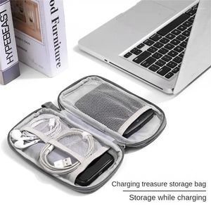 Storage Bags Digital Cable Organizer Bag Portable Water-proof Mouse Data Line Wire Plug Case Travel Headphone Compartment