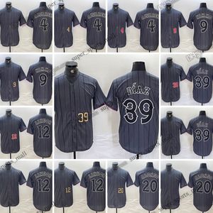 2024 New Baseball 20 Pete Alonso Jerseys 39 Edwin Diaz 12 Francisco Lindor 9 Brandon Nimmo 4 Alyarez Stitched Jersey Mens S-XXXL