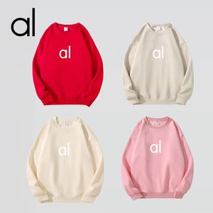 AL-2024 Women Yoga Outfit Perfectly Oversized Sweatshirts Sweater Loose Long Sleeve Crop Top Fitness Workout Crew Neck Blouse Gym