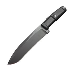 Promozione ER Sopravvivenza Knife dritta A8 Satin/Black Blade Full Tang ForPrene Handle Tactical Knives Fix With Kydex