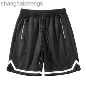 Тенденция оригинала 1: 1 Rhuder Designer Short Pants American Street Sports Shorts High Street Mens Mens Shinksing Lose Capris замшевые брюки тренды