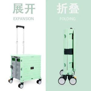 Luggage Foldable Roller Trolley Suitcase For Children Ride Storage Shipping Pick Up Express Rest Cart Outdoor Traveling Casual