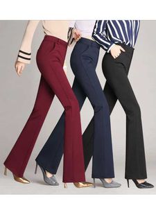 Spodnie damskie Capris 2023 Letnie nowe spodnie damskie Spodnie Plecki damskie spodnie proste lufy Worka Work Pants Western Style Pants Y240504