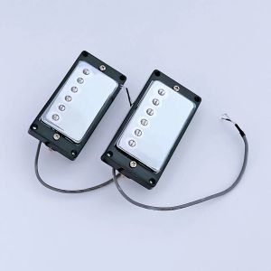 Aksesuarlar Humbucker Elektro Gitar Pikap Krom Boyun Köprüsü Pikap 50mm/52mm LP Tarzı için Yüzük Elektro Gitar Altın/Krom