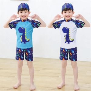 Купальные костюмы 3pcs set Cartoon Print Дети мальчики купальники детские купальники детские серфинги.