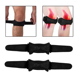 膝パッド2PCS膝蓋骨ストラップブレースサポート保護スクワットのための通気性安定剤