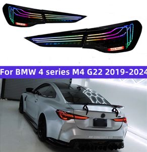 Lanternas traseiras para BMW 4 Série M4 G22 G23 G82 GSL 425I 430I 20 19-2024 LED modificado DRL Freio dinâmico Turn Signal Assembly Lâmpada de carro