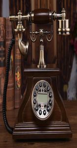 Highgrade Solid Wood European Antique Phone Home Living Room Fashion Kreativ fastighet American Retro Old Chinese Phone6338005