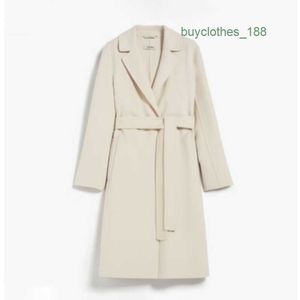 Women's Trench Coats Luxury Fashion Coat Women's Wool & Blends Designer Coat Japanese and Korean Wind Long Cashmere Overcoat Wear Maxmaras 6KNJ