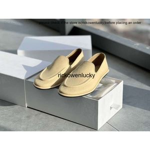 the row shoes The Runway Shoes Row Loafers Genuine Leather Grained Mocassin Loafers Original Box Fashion Designer Row Shoes Size 35-39
