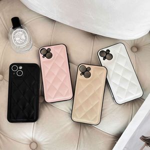 Lingge Small Leather Lingge مناسبة لـ iPhone 14Pro Max Case Package Phone Case iPhone 13