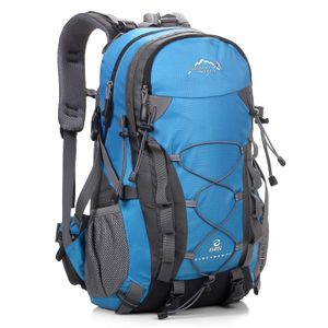40L男性女性トレッキングバックパック防水登山バッグ屋外旅行テントキャンプハイキング機器用バックパック240507