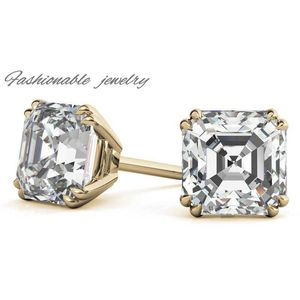 Medboo 2CT Moissanite Diamond Engagement Earring 10k Guld Fina smycken Diamond OEM Anpassade guldsmycken Moissanite örhängen