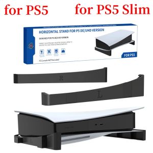 Rack 2st/set horisontell lagringsstativ för PS 5 PS5 Digital/Optical Drive Edition -spelkonsol Dock Mount Holder White/Black Stand