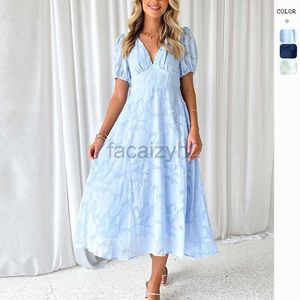 Vestido de grife vestido de verão, renda floral, vestido de festa de manga curta, cintura alta e de uma linha de uma linha para mulheres para mulheres, vestidos de tamanho grande