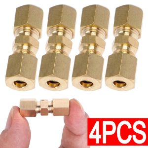 Ornaments Auto Brake Hose Brass Fittings 3/16" Export Brake Lines Pipe Union Fittings Straight Brass Connector Car Accessories