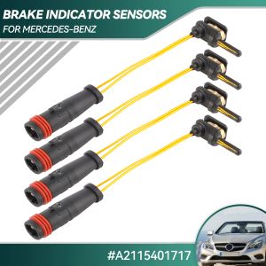 Ornamentos 2/4 PCs A2115401717 Sensor da pastilha de freio dianteiro/traseiro para Mercedes Benz W203 W220 W211 W221 W204 W212 R230 CL600 SL500 C350 E320 GL350