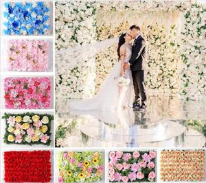 Künstliche Blumenwandpaneele Simulation Silke Rose DIY Party Hochzeitsbühne Kulisse Dekorationen9463707