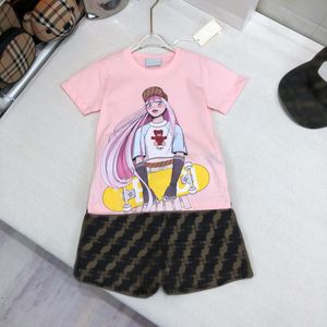 サマーFD新しい子供レンズシャツ短袖スーツ男性と女性ベビースーツショートリーブパンツ2ピーススーツウエスタン7スタイルの潮