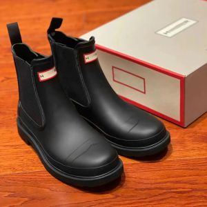 Boots Fashion Luxury Designer Boots Hunter Angle Winter Black Casual обувь винтажная резиновая резина высокого качества Martin Boot Women Flat Men