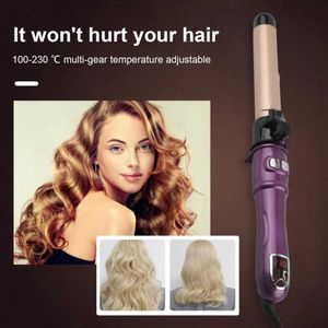 Curling Irons Automatic Curler Rod Professional Rotating Iron 30mm Electric Ceramic Negative Ion Hårvård Q240506