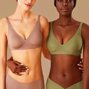 Bras Sexy womens seamless womens bra wireless upward push bra breathable and soft womens close fitting underwearL2405