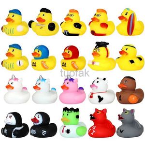 Bath Toys 5-50PCS Cute Squeaky Small Rubber Ducks Baby Bath Toys Squeeze animal Shower Water Game Classic Toys for Kids Birthday Favors d240507