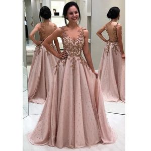Perlen Abendkleider plus Größe Illusion Langarm elegante Dubai Arabische Pailletten Promkleider Partykleid