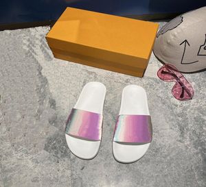 MenWomen Slippers Summer Sandals BeachSlippers Fashion Wide Flat Sandalses Big Size with Box 3545 26USKJ564774685