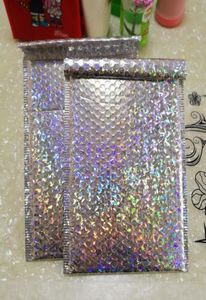 15x13cm23x30cm Stor SLIVER LASER WRAP Glitter Metallic Bubble Mailer Bag Presentväska Aluminium Folie Tätningar Bubble Kuvert Gift6571508
