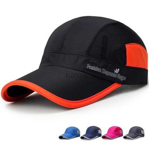 Ballkappen Sommer Frauen Leichter Schnappback Verstellbarer Modebaseballkappe für Männer Outdoor Sport schnell trocken atmungsaktiven wasserdichten Sonnenvisier Hut D240507