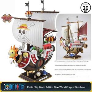 Action Toy Figures Anime One Piece Thousand Sunny Good Good Boat Pvc Action Figure Collection Pirate Model Ship Toy Assembly Christmas Gift T240506