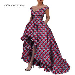 Afrikanische Kleider für Frauen Abendparty Robe Afrikum Femme Plus Größe Afrikaner Print Dashiki Dinner Kleid Afrika Kleidung WY8373